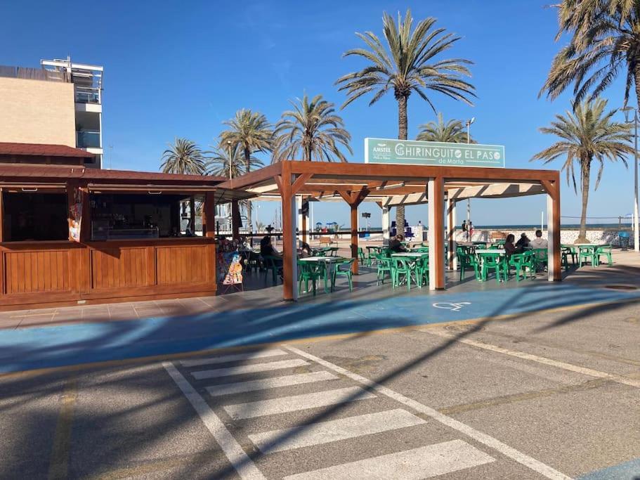 Coqueto Apartamento De Playa Con Piscina Y Terraza Valencia Eksteriør bilde